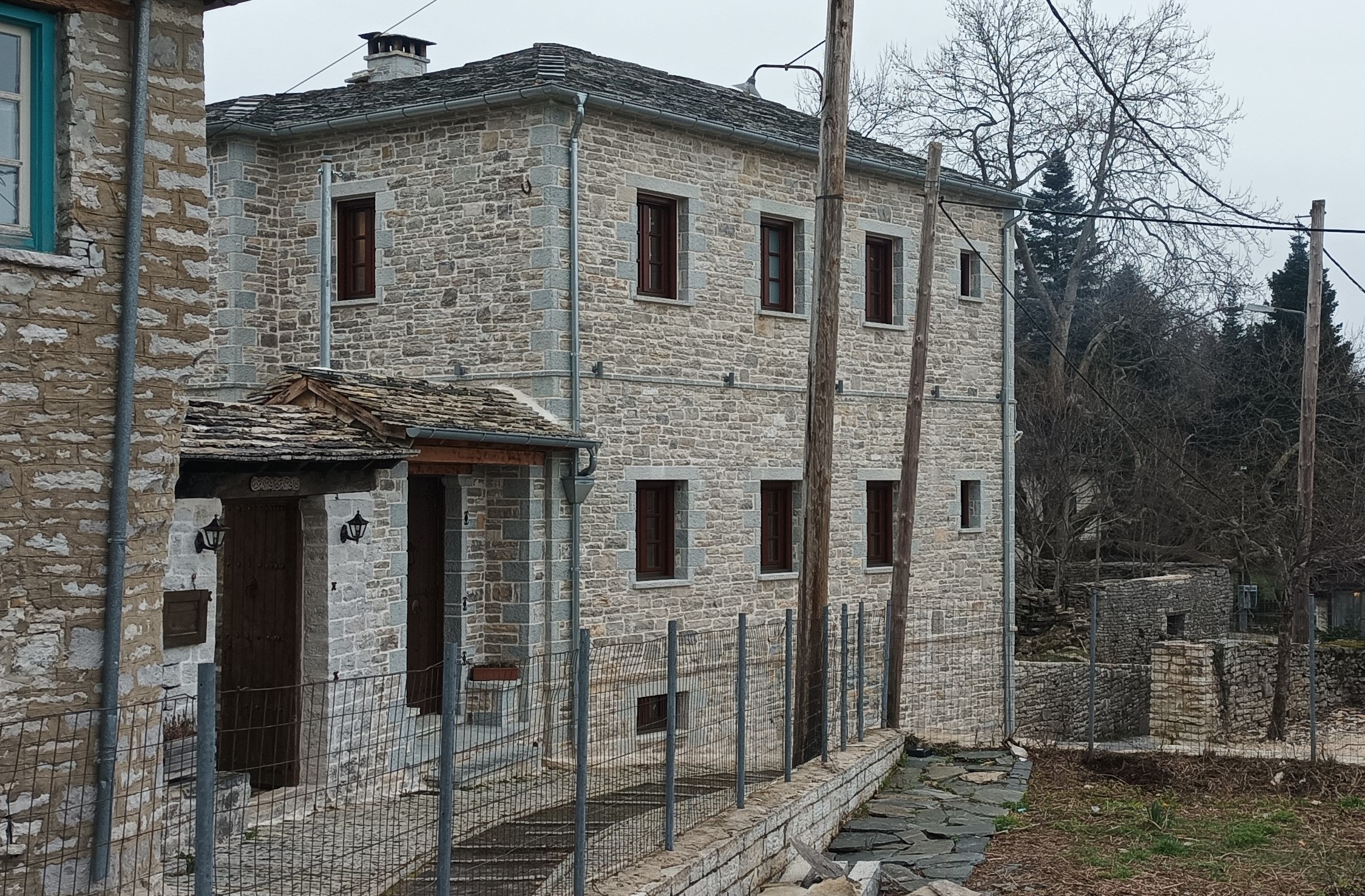 Κατασκευή λιθόκτιστης κατοικίας στο Μονοδένδρι Ζαγορίου